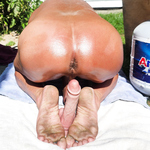 Outside playing with my toy