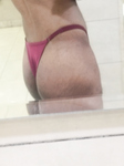 Crossdresser in sister thong