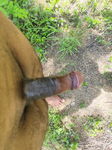 Naked at outdoor