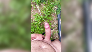 Hard cumming outdoor